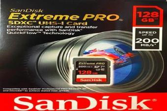 Sandisk 128GB SDXC UHS-1 Extreme Pro 200MB/s Hafıza Kartı