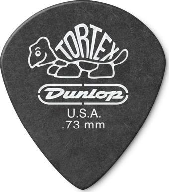 Jim Dunlop 482P.73 Tortex Pitch Black Jazz III 12li Pena Seti (0.73mm)