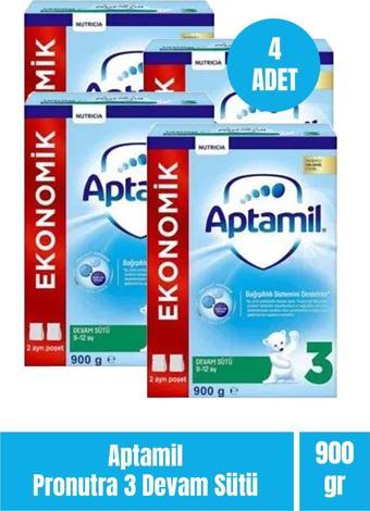 Aptamil Pronutra 3 Devam Sütü 900 gr - Ekonomik Paket 4 Adet