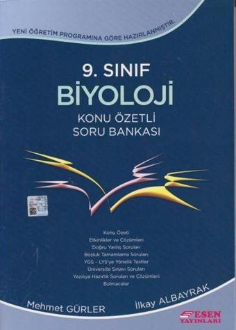 Esen 9. Sınıf Biyoloji Konu Özetli Soru Bankası - Kolektif  - Esen Yayıncılık - Eğitim