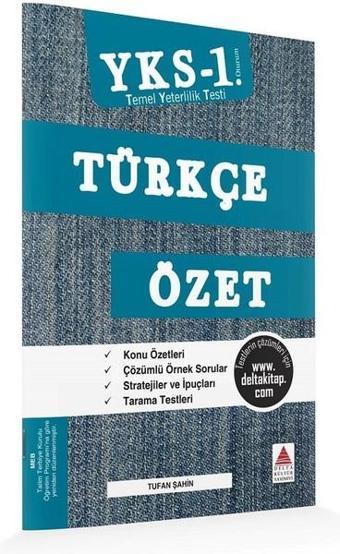 YKS 1.Oturum Türkçe Özet TYT - Tufan Şahin - Delta Kültür-Eğitim