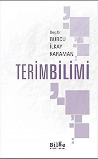 Terim Bilimi - Bilge Kültür Sanat