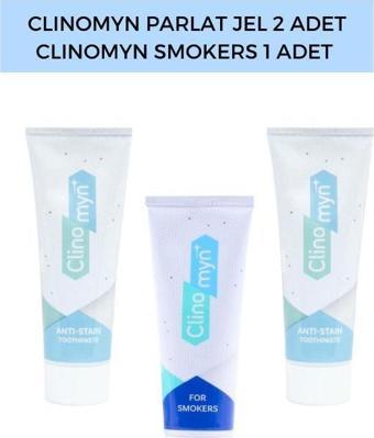 Smokers 75 ml + Temizle Parlat Diş Beyazlatan ve Parlatan Fresh Jel Diş Macunu 75 ml x2