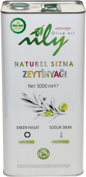 Nily Özel Seri Soğuk Sıkım Sızma Zeytinyağı (5 L)