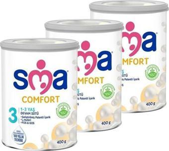 SMA 3 Devam Sütü Comfort 400 Gr X 3 Adet