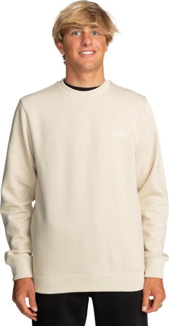 Billabong Ebyft00113 Arch Cr Sweat Krem Erkek Sweatshirt L