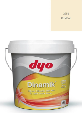 DYO DİNAMİK 15 LT İPEKMAT İÇ CEPHE (2251) KUMSAL