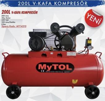 Mytol Hava Kompresörü 200 Litre 3Hp My14310