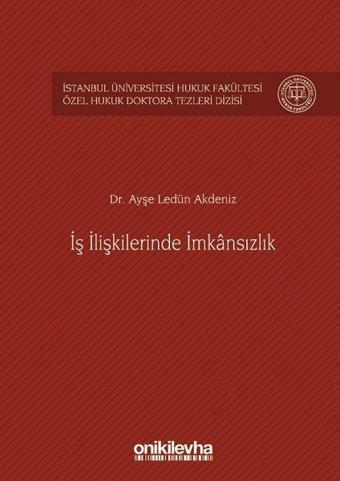 İş İlişkilerinde İmkansızlık - Ayşe Ledün Akdeniz - On İki Levha Yayıncılık