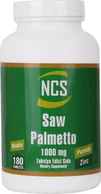 Ncs Saw Palmetto 1000 mg Pumpkin Zinc Biotin Complex 180 Tablet