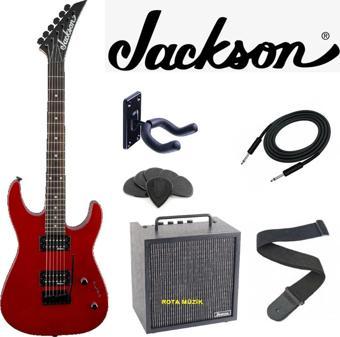 Jackson Js11 Dinky 2-Point Tremolo Amaranth Klavye Metallic Red Elektro Gitar Set