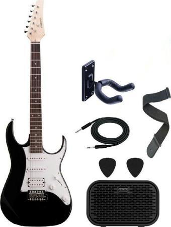 Madison Meg-Bk Siyah Elektro Gitar Set