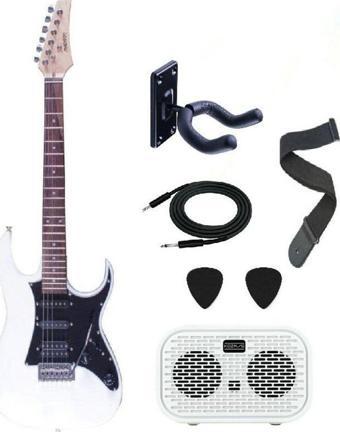 Madison Meg-Wh Beyaz Elektro Gitar Set