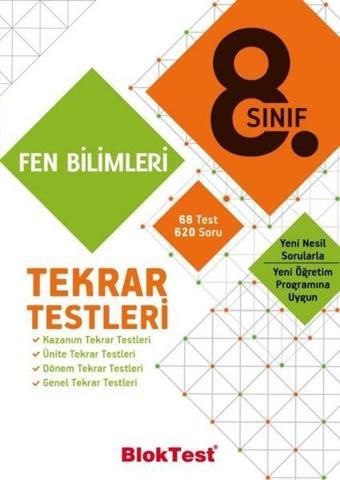 8.Sınıf Fen Bilimleri Tekrar Testleri - Kolektif  - Bloktest Yayınları
