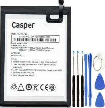 Casper Via F20 Batarya Pil 5000 mAh + Tamir Set