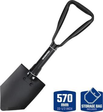 WORKPRO WP335006 570MM Katlanabilir Çok Amaçlı Profesyonel Kamp Küreği