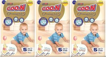 Goo.N Premium Soft 5 Beden Bebek Bezi 12-20 Kg 156 Adet