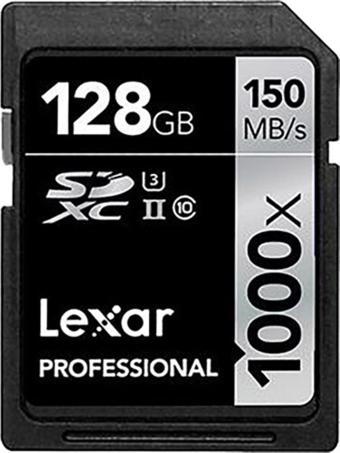 Lexar 128 Gb 1000X U3 V60 4K Sd Hafıza Kartı (150 Mb/S)