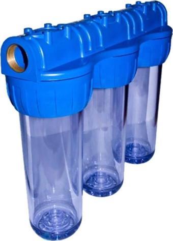 Aqua Bella Bina Girişi Reçineli Su Arıtma Cihazı 3Lü Su Yumuşatma Cihazı