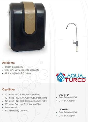Aqua Bella Icon Plus Kapalı Kasa Tanksız Direkt Akış Günde 1100 Lt Kapasiteli Su Arıtma Cihazı
