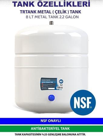 Aquafair 8 Lt Su Arıtma Cihazı Çelik Tank Nsf Sertifikalı