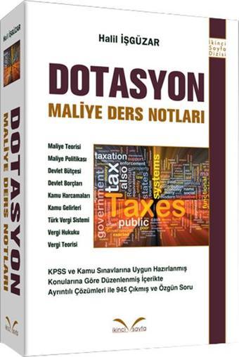 Dotasyon Maliye Ders Notları - Halil İşgüzar - İkinci Sayfa