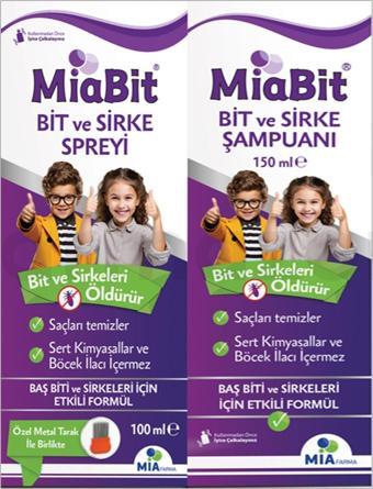 MİABİT BİT SPREYİ 100 ML + ŞAMPUAN 150 ML - ÇELİK TARAK HEDİYELİ