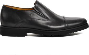 Dr. Flexer 021403 Siyah Hakiki Deri Bağcıksız Erkek Comfort Günlük Ayakkabı
