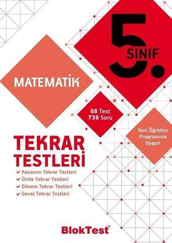 5.Sınıf Matematik Tekrar Testleri - Kolektif  - Bloktest Yayınları