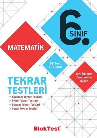 6.Sınıf Matematik Tekrar Testleri - Kolektif  - Bloktest Yayınları