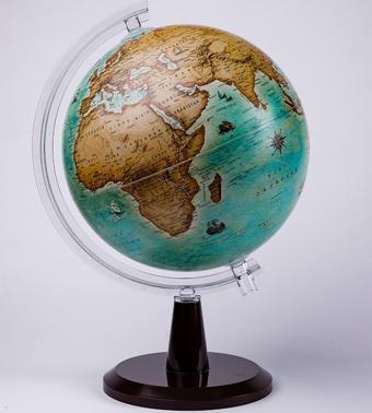 Gürbüz Işıksız Antik Dünya Küresi Modern Seri 26 CM