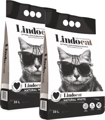 Lindocat Kokusuz Kalın Taneli Kedi Kumu 10 L x 2 Adet