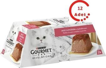 Gourmet Revelations Somon Balıklı Kedi Konservesi 2x57gr*12 Adet