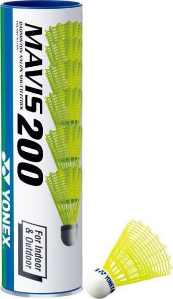 Yonex Mavis 200 Sarı Badminton Topu 6'lı