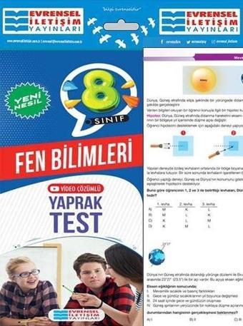 8.Sınıf Fen Bilimleri Yeni Nesil Yaprak Test - Kolektif  - Evrensel İletişim Yayınları