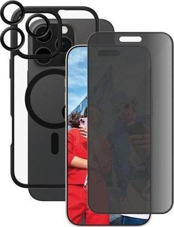 PanzerGlass Care by iPhone 16 Pro Max, Flagship 3-in-1 Privacy Bundle,Ekran& Kamera Koruyucu&Kılıf