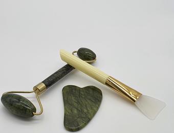 Naturachi Jade Roller Gua Sha Yüz Masaj Seti