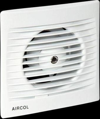 Aircol 100lük Sessiz, Dekoratif, Plastik Banyo Fanı / Aspiratörü 100 m³/h - Aircol 100