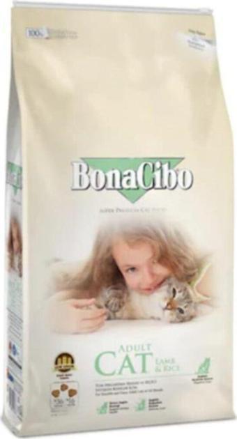 Bonacibo Adult Cat Lamb & Rice Kuzu Etli Ve Pirinçli Yetişkin Kedi Maması 2 Kg.