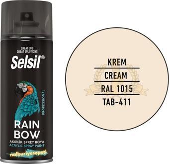 Selsil Rainbow Akrilik Sprey Boya KREM 400 ml. - RAL1015