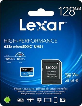 Lexar 128gb Micro Sd Class 10 Hafıza Kartı Uhs-ı 633x