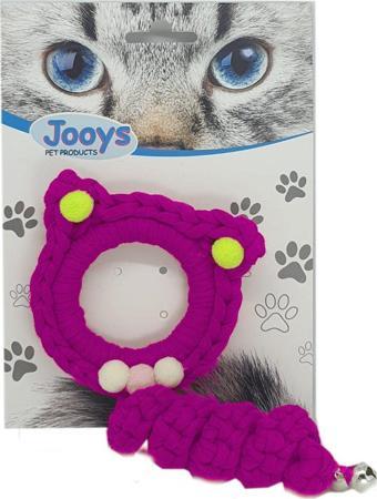 Markapet Jooys Zilli Kedi Örgü İpi 15 cm Pembe