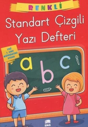 Renkli Standart Kare Çizgili Yazı Defteri - Kolektif  - Ema Çocuk