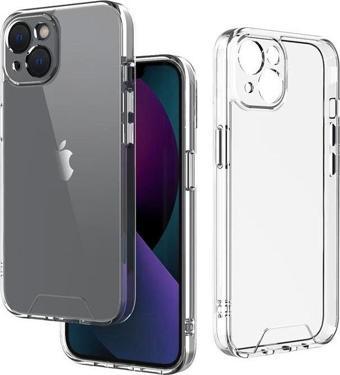 İphone 13 Space 2 Şeffaf Kamera Korumalı Cep Telefonu Kılıfı