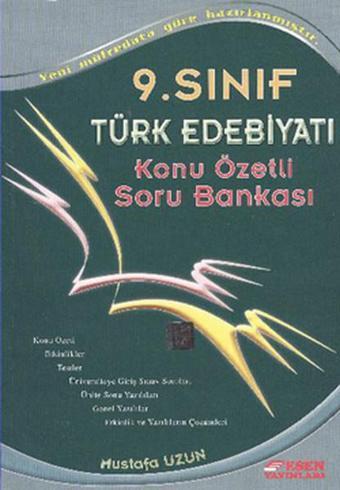 Esen 9. Sınıf Türk Dili ve Edebiyatı Konu Özetli Soru Bankası - Mustafa Uzun - Esen Yayıncılık - Eğitim