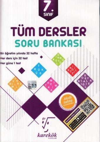 7.Sınıf Tüm Dersler Soru Bankası - Meltem Ünal - Karekök Eğitim Yayınları