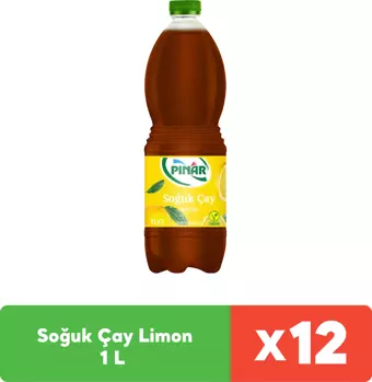 Pınar Soğuk Çay Limon 1 L x 12 Adet