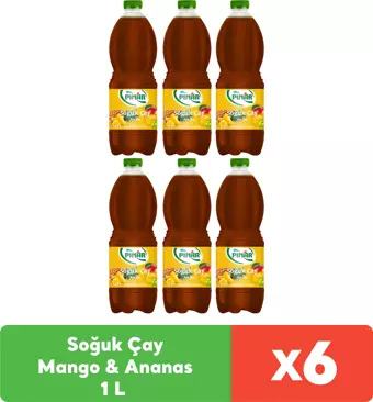 Pınar Soğuk Çay Mango & Ananas 1 L x 6 Adet