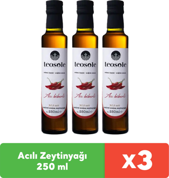 Teosole Acılı Zeytinyağı 250 ml x 3 adet