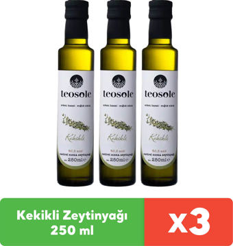 Teosole Kekikli Zeytinyağı 250 ml x 3 adet